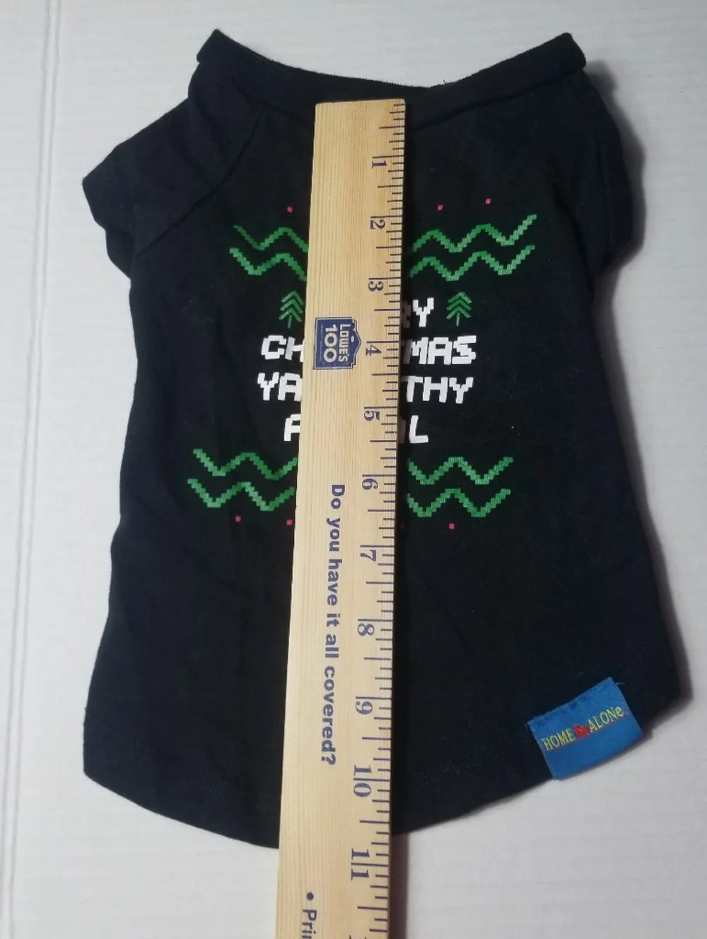 HOME ALONE DOG BLACK 'Merry Christmas Ya Filthy Animal' TEE SIZE MED (RUNS SMALL